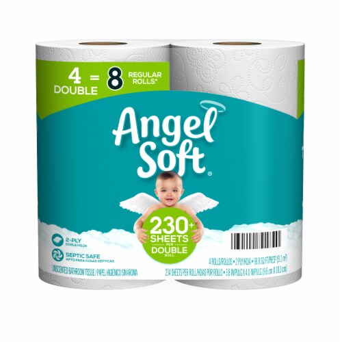 Angel Soft Double Roll Bath Tissue Perspective: front