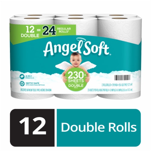 Kroger® Soft & Strong Double Roll Toilet Paper, 12 rolls - Kroger