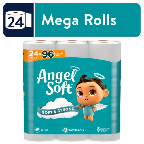 Angel Soft® Mega 2-Ply Toilet Paper