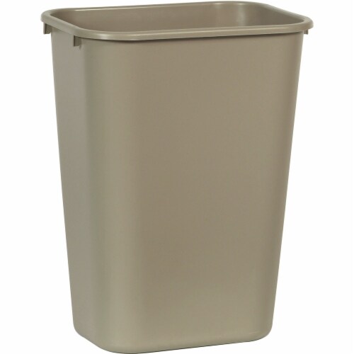 Rubbermaid Commercial Deskside Plastic Wastebasket, 10.25 Gal, Plastic