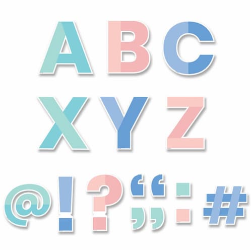 Color best sale block letters