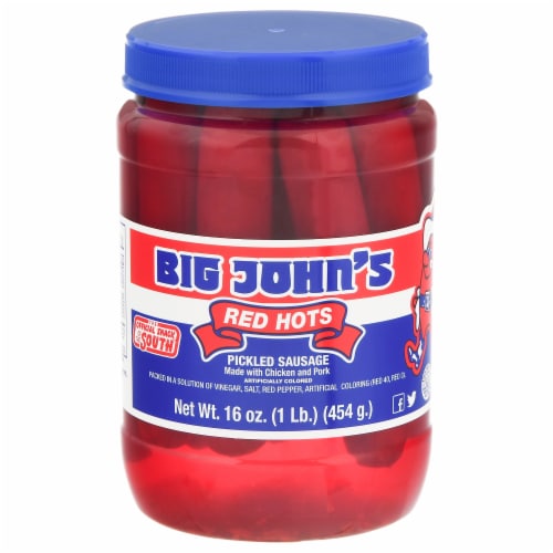 Big John s Red Hots Pickled Sausages 16 oz Kroger