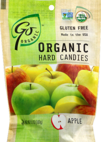 Go Naturally Organic Apple Candies Perspective: front
