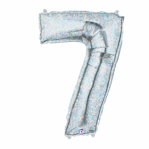 Betallic 16096 40 in. 7 Megaloon Holographic Balloon Perspective: front