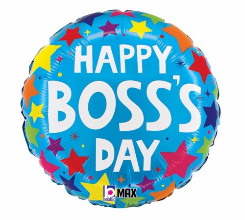 BOSS'S DAY Helium Filled Balloon Perspective: front