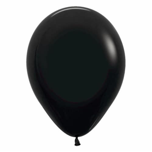 Betallic 30045 36 in. Deluxe Black Latex Balloons Perspective: front