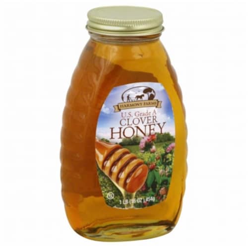 HARMONY FARMS HONEY CLOVER-16 OZ -Pack of 6 Perspective: front