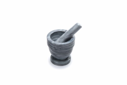 Marble Mortar & Pestle 4 inch Perspective: front