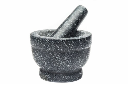 7 in. Dia Black Granite Mortar and Pest 7 in. Dia Black Granite Mortar and Pest