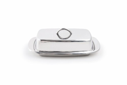 Ss Butter Dish Perspective: front