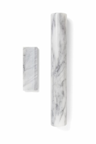 Marble French Rolling Pin, Wht Perspective: front