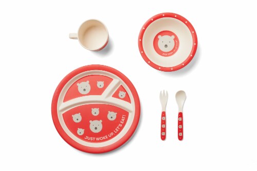 Dinner Set - Polar Bear 5pc Perspective: front