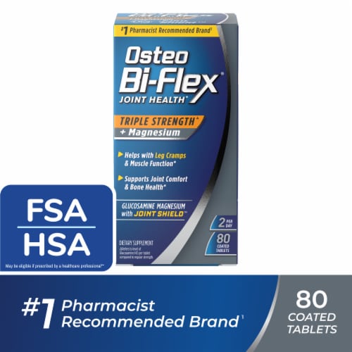 Osteo Bi-Flex Triple Strength + Magnesium Coated Tablets Perspective: front