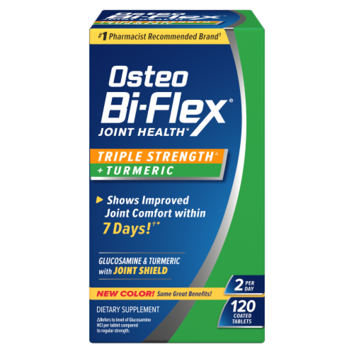 Osteo Bi-Flex Glucosamine with Turmeric, Coated Tablets Perspective: front