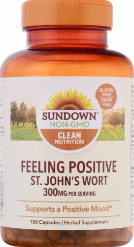 Sundown Naturals St. John's Wort Capsules 300mg Perspective: front