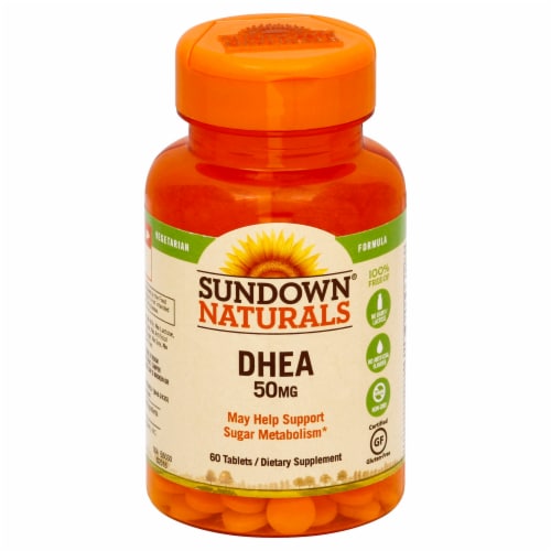 Sundown Naturals DHEA 50 mg Tablets Perspective: front