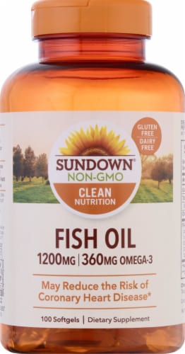 Sundown Naturals  Extra Strength Fish Oil Softgels 1200mg Perspective: front