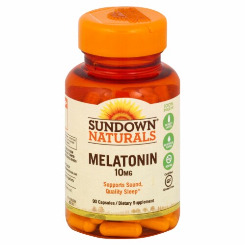 Sundown Naturals Melatonin 10 mg Capsules Perspective: front