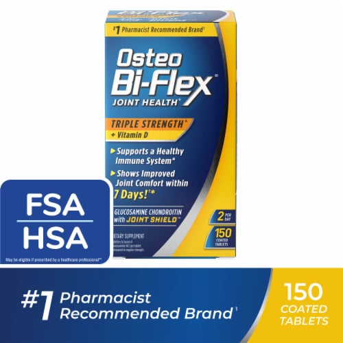 Osteo Bi-Flex Triple Strength with Vitamin D Joint Health Coated Tablets Perspective: front