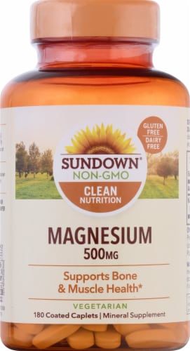 Sundown Naturals Magnesium 500 mg Caplets Perspective: front