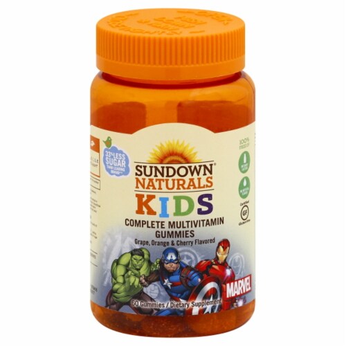 Sundown Kids Marvel Avengers Complete Multivitamin Gummies Perspective: front