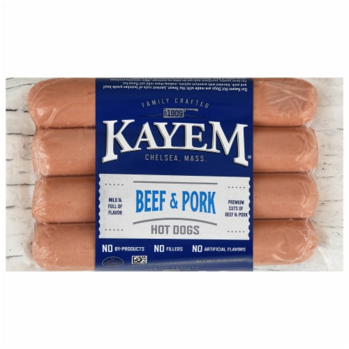 Kayem® Beef & Pork Hot Dogs Perspective: front
