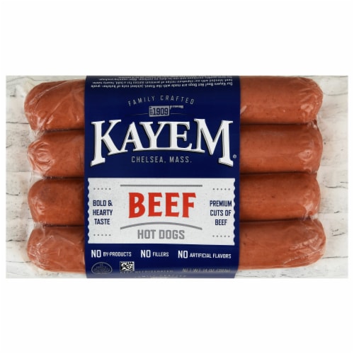 Kayem® Skinless Beef Hot Dogs Perspective: front