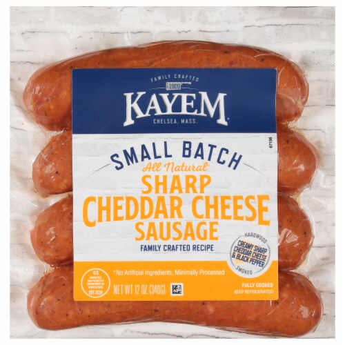 Kayem® Small Batch All Natural Sharp Cheddar Cheese Sausage