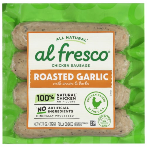 Al Fresco® Roasted Garlic Chicken Sausage, 4 ct / 11 oz - Fry’s Food Stores