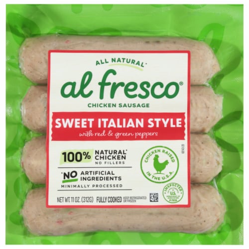 Al Fresco® Sweet Italian Style Chicken Sausage, 4 ct / 11 oz - Kroger
