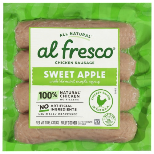 Al Fresco® Sweet Apple Chicken Sausage Perspective: front