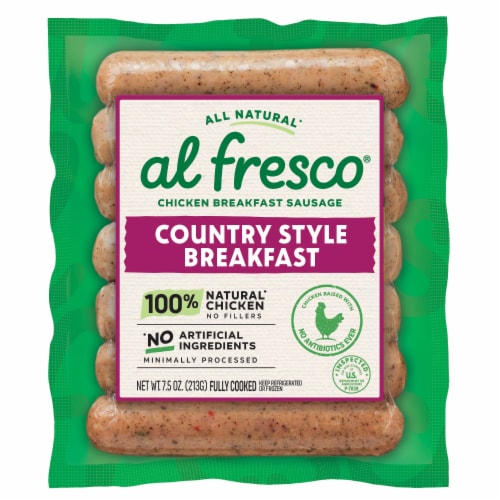 Al Fresco® Country Chicken Breakfast Sausage Perspective: front
