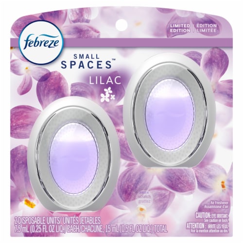 Febreze Small Spaces™ Limited Edition Lilac Disposable Air Fresheners Perspective: front