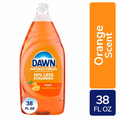 Dawn Ultra Antibacterial Orange Scent Hand Soap Perspective: front