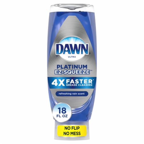 Dawn Platinum EZ-Squeeze Refreshing Rain Scent Dish Soap Perspective: front