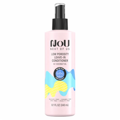 NOU Low Porosity Leave-In Conditioner with Coconut Oil for Curly and Coily Hair Perspective: front