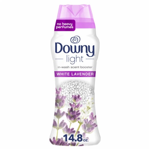 Downy White Lavender Light Laundry Scent Booster Beads Perspective: front