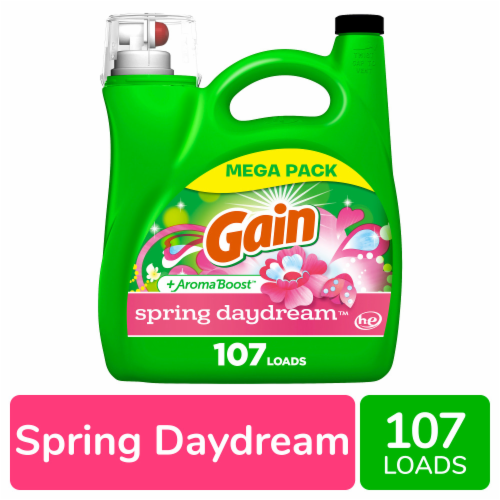 Gain + Aroma Spring Daydream Liquid Laundry Detergent Perspective: front