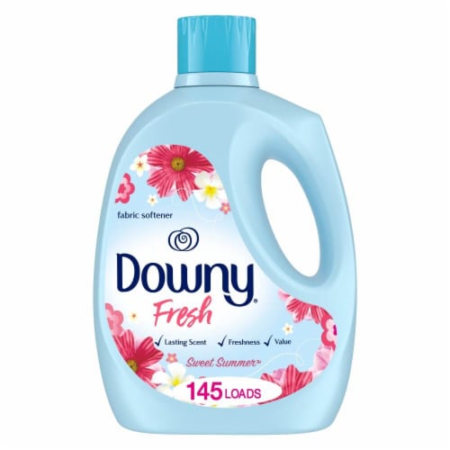 Downy Fresh Sweet Summer Liquid Fabric Sotfener Non Concentrated Perspective: front