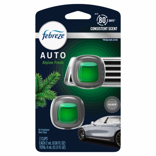 Febreze Alpine Fresh Car Air Freshener Perspective: front