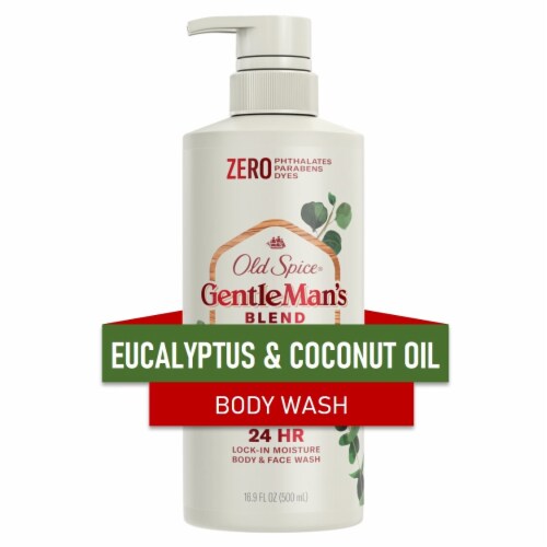 Old Spice GentleMan's Blend Eucalyptus and Coconut Oil Men's Body Wash Perspective: front