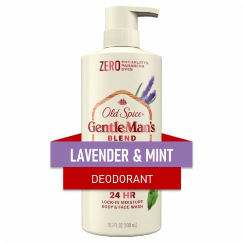 Old Spice GentleMan's Blend Lavender & Mint Men's Body Wash Perspective: front