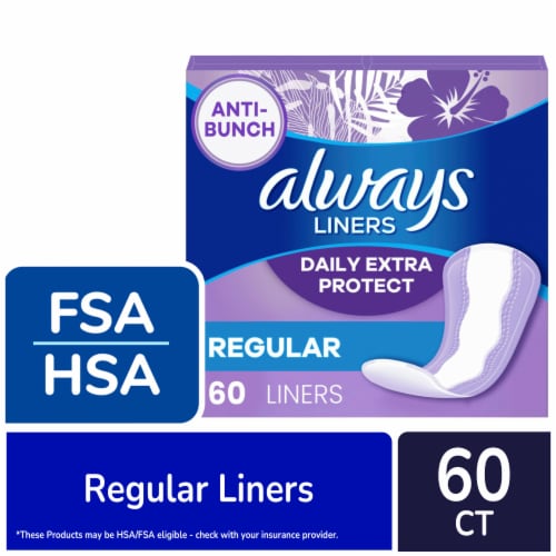 Always Anti-Bunch Xtra Protection Daily Liners, Long, Unscented