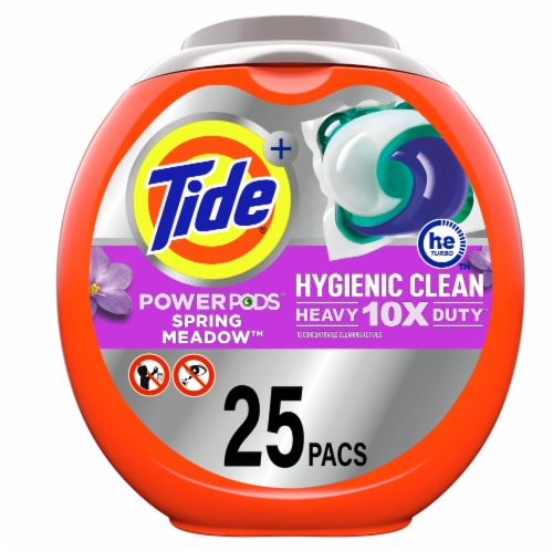 Tide® Hygienic Clean Power Pods™ Spring Meadow Laundry Detergent Pacs Perspective: front
