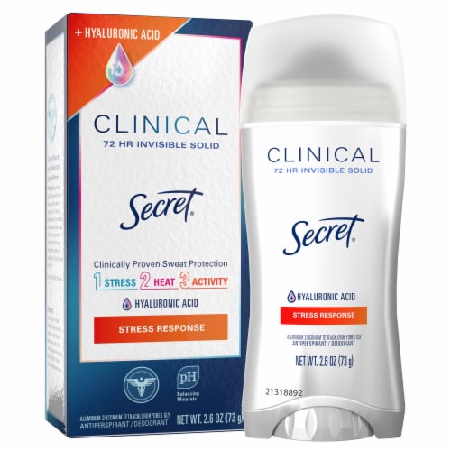 Secret® Clinical Strength Invisible Solid Antiperspirant and Deodorant Stress Response Perspective: front