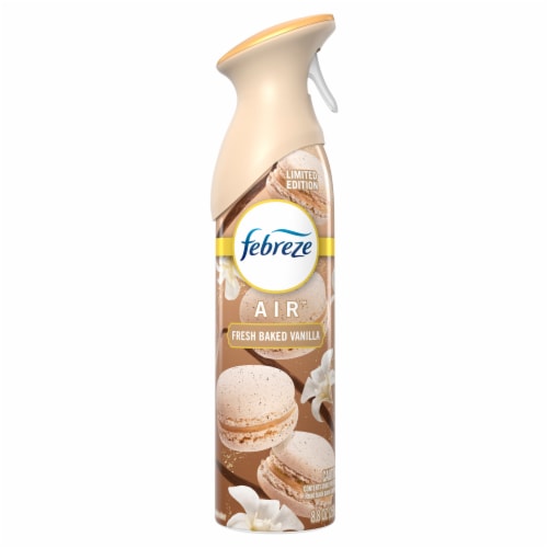 Febreze Air™ Fresh Baked Vanilla Aerosol Air Freshener Spray Perspective: front