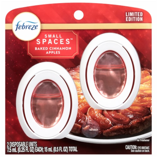 Febreze® Small Spaces™ Limited Edition Baked Cinnamon Apples Scent Air Freshener Perspective: front