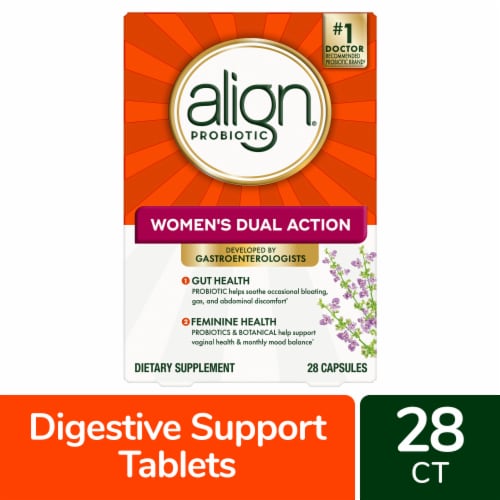 Align Women's Dual Action Probiotic Capsules Perspective: front