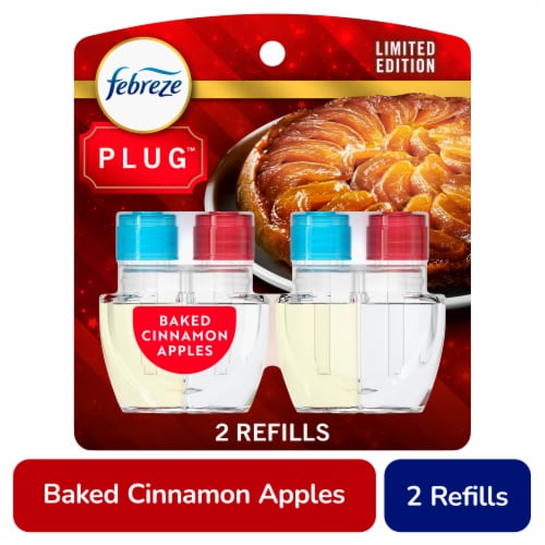 Febreze Odor-Fighting Fade Defy PLUG Air Freshener Apple Cider Oil Refill Perspective: front