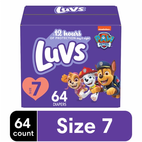 Luvs Diapers Size 7 (41+ lbs), 64 ct - Kroger